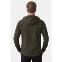 DeepSEA Kapüşonlu Cepli Slim Fit Likralı Kot Gömlek 2300396