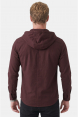 DeepSEA Kapüşonlu Cepli Slim Fit Likralı Kot Gömlek 2300396