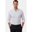 DeepSEA Slim Fit Likralı Kolay Ütülenebilir Gizli Düğmeli Erkek Gömlek 2602001