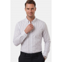 DeepSEA Slim Fit Likralı Kolay Ütülenebilir Gizli Düğmeli Erkek Gömlek 2602001