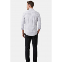 DeepSEA Slim Fit Likralı Kolay Ütülenebilir Gizli Düğmeli Erkek Gömlek 2602001