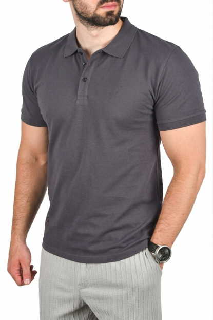 DeepSEA Slim Fit Nefes Alan Pamuklu Polo Yaka Tişört Dar Kesim Örme Kumaş Tişört 2501207