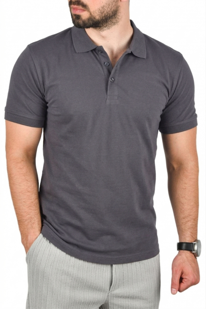 DeepSEA Slim Fit Nefes Alan Pamuklu Polo Yaka Tişört Dar Kesim Örme Kumaş Tişört 2501207