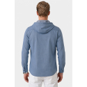 DeepSEA Kapüşonlu Cepli Slim Fit Likralı Kot Gömlek 2300396
