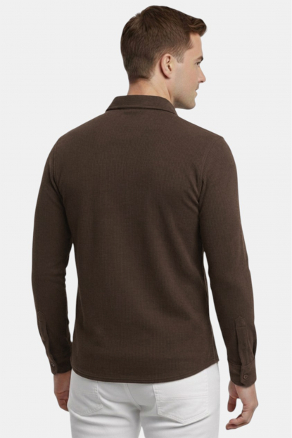 DeepSEA Slim Fit Erkek Gömlek Kolay Ütülenen Nefes Alan Kumaş, Dört Mevsim Şıklık 2602604