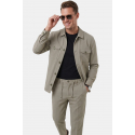 DeepSEA Kare Desenli Slim Fit Erkek Takım Elbise – Çift Düğme Çift Yırtmaç 2’li Takım 2604007