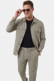 DeepSEA Kare Desenli Slim Fit Erkek Takım Elbise – Çift Düğme Çift Yırtmaç 2’li Takım 2604007