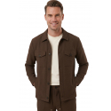 DeepSEA Kare Desenli Slim Fit Erkek Takım Elbise – Çift Düğme Çift Yırtmaç 2’li Takım 2604007