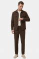 DeepSEA Kare Desenli Slim Fit Erkek Takım Elbise – Çift Düğme Çift Yırtmaç 2’li Takım 2604007