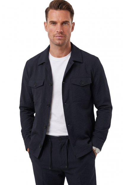 DeepSEA Kare Desenli Slim Fit Erkek Takım Elbise – Çift Düğme Çift Yırtmaç 2’li Takım 2604007