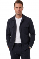 DeepSEA Kare Desenli Slim Fit Erkek Takım Elbise – Çift Düğme Çift Yırtmaç 2’li Takım 2604007