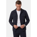 DeepSEA Kare Desenli Slim Fit Erkek Takım Elbise – Çift Düğme Çift Yırtmaç 2’li Takım 2604007