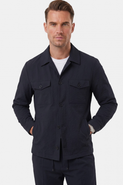 DeepSEA Kare Desenli Slim Fit Erkek Takım Elbise – Çift Düğme Çift Yırtmaç 2’li Takım 2604007