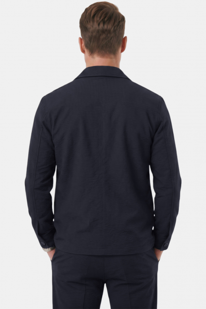 DeepSEA Kare Desenli Slim Fit Erkek Takım Elbise – Çift Düğme Çift Yırtmaç 2’li Takım 2604007