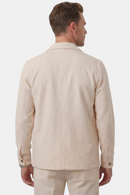 DeepSEA Kare Desenli Slim Fit Erkek Takım Elbise – Çift Düğme Çift Yırtmaç 2’li Takım 2604007