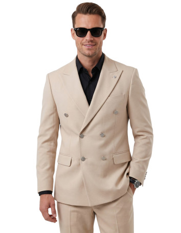 DeepSEA Slim Fit Gofre Dokulu Yazlık Spor Takım Elbise – Yarım Astarlı Likralı 2’li Kombin 2600820