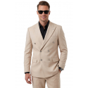 DeepSEA Slim Fit Gofre Dokulu Yazlık Spor Takım Elbise – Yarım Astarlı Likralı 2’li Kombin 2600820