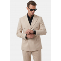DeepSEA Slim Fit Gofre Dokulu Yazlık Spor Takım Elbise – Yarım Astarlı Likralı 2’li Kombin 2600820