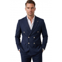 DeepSEA Slim Fit Gofre Dokulu Yazlık Spor Takım Elbise – Yarım Astarlı Likralı 2’li Kombin 2600820