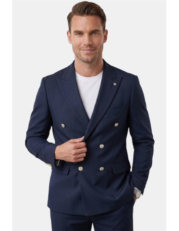 DeepSEA Slim Fit Gofre Dokulu Yazlık Spor Takım Elbise – Yarım Astarlı Likralı 2’li Kombin 2600820