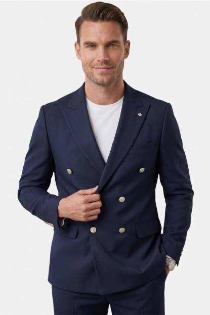 DeepSEA Slim Fit Gofre Dokulu Yazlık Spor Takım Elbise – Yarım Astarlı Likralı 2’li Kombin 2600820