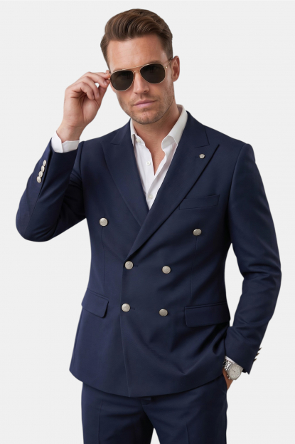 DeepSEA Slim Fit Gofre Dokulu Yazlık Spor Takım Elbise – Yarım Astarlı Likralı 2’li Kombin 2600820