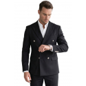 DeepSEA Slim Fit Gofre Dokulu Yazlık Spor Takım Elbise – Yarım Astarlı Likralı 2’li Kombin 2600820