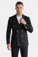 DeepSEA Slim Fit Gofre Dokulu Yazlık Spor Takım Elbise – Yarım Astarlı Likralı 2’li Kombin 2600820