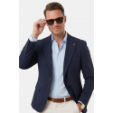 DeepSEA Dokulu Desenli İtalyan Kesim Blazer Ceket – Slim Fit Çift Düğme Ceket 2600776