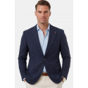 DeepSEA Dokulu Desenli İtalyan Kesim Blazer Ceket – Slim Fit Çift Düğme Ceket 2600776