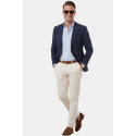 DeepSEA Dokulu Desenli İtalyan Kesim Blazer Ceket – Slim Fit Çift Düğme Ceket 2600776