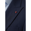 DeepSEA Dokulu Desenli İtalyan Kesim Blazer Ceket – Slim Fit Çift Düğme Ceket 2600776