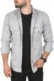 DeepSEA Slim Fit Dar Kesim Pamuklu Spor Gömlek Jakar Kumaş Likralı Gömlek 2500552
