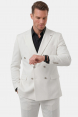 DeepSEA Slim Fit Gofre Dokulu Yazlık Spor Takım Elbise – Yarım Astarlı Likralı 2’li Kombin 2600820