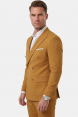 DeepSEA Slim Fit Kruvaze Takım Elbise Likralı Çizgili Dokulu Metal Düğmeli 2600643