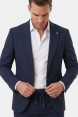 DeepSEA Kare Desenli Slim Fit Erkek Takım Elbise – Çift Düğme Çift Yırtmaç 2’li Takım 2600821