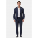 DeepSEA Kare Desenli Slim Fit Erkek Takım Elbise – Çift Düğme Çift Yırtmaç 2’li Takım 2600821