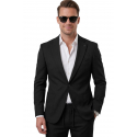 DeepSEA Kare Desenli Slim Fit Erkek Takım Elbise – Çift Düğme Çift Yırtmaç 2’li Takım 2600821