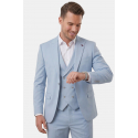 DeepSEA Erkek Slim Fit 3’lü Takım Elbise – Yelekli Ekose Desenli Çift Düğme Takım Elbise 2600342