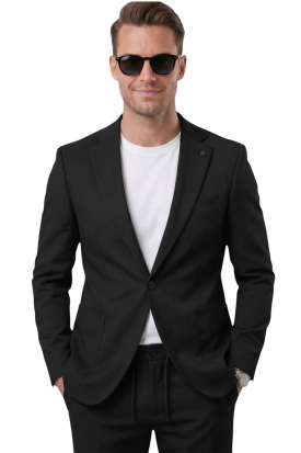 DeepSEA Kare Desenli Slim Fit Erkek Takım Elbise – Çift Düğme Çift Yırtmaç 2’li Takım 2600821 2
