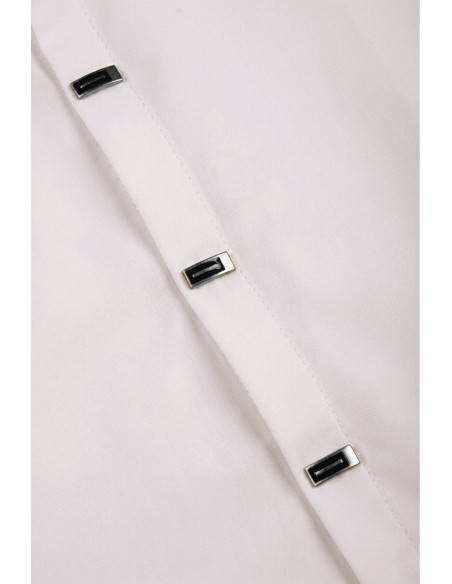 DeepSEA Slim Fit Likralı Kolay Ütülenebilir Gizli Düğmeli Erkek Gömlek 2602614