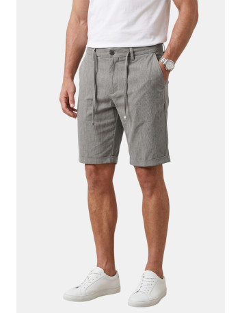 DeepSEA Slim Fit Likralı Çizgi Dokulu Beli Lastikli İpli Erkek Şort Kapri 2601743 2