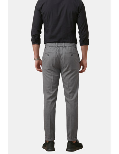 DeepSEA İtalyan Kesim Slim Fit Likralı Duble Paça Spor Pantolon 2602050