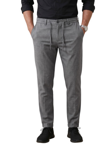 DeepSEA İtalyan Kesim Slim Fit Likralı Duble Paça Spor Pantolon 2602050