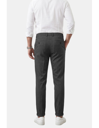 DeepSEA İtalyan Kesim Slim Fit Likralı Duble Paça Spor Pantolon 2602050