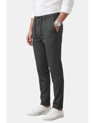 DeepSEA İtalyan Kesim Slim Fit Likralı Duble Paça Spor Pantolon 2602050