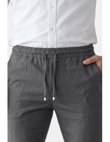 DeepSEA Slim Fit Beli Lastikli İpli Likralı Soft Touch Spor Pantolon 2601746