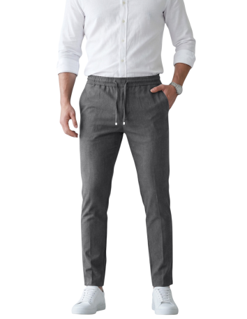 DeepSEA Slim Fit Beli Lastikli İpli Likralı Soft Touch Spor Pantolon 2601746 2