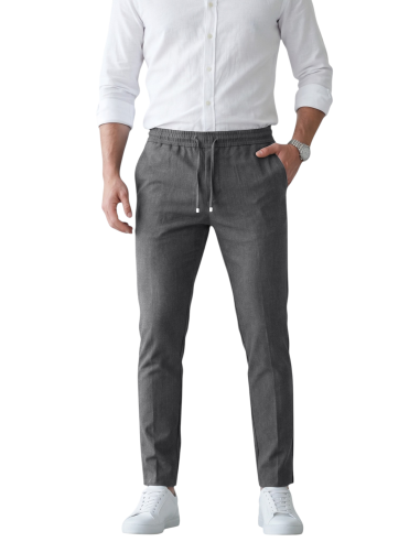 DeepSEA İtalyan Kesim Slim Fit Likralı Duble Paça Spor Pantolon 2602050