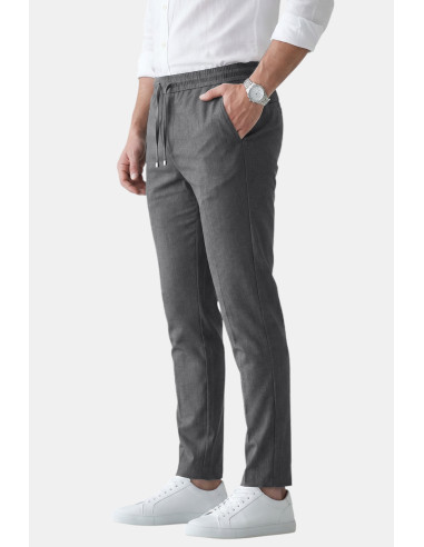 DeepSEA İtalyan Kesim Slim Fit Likralı Duble Paça Spor Pantolon 2602050